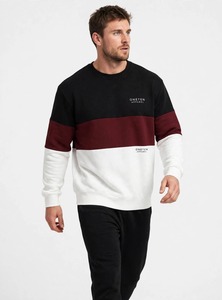 เสื้อสเวตเชิ้ตคอกลมแขนยาวผู้ชายลายบล็อกสีสันจาก Oneten Apparel สไตล์ลำลอง - Product Image 2