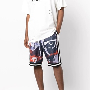 Pantalones Cortos de Baloncesto para Hombre, Tejidos, de Cintura Media, con Malla, Cordón Ajustable, Estampados, Transpirables, de Secado Rápido, Ecológicos, para Gimnasio y Uso Diario - Product Image 2