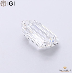 Diamante CVD Cultivado en Laboratorio de 0.50 Quilates de la Mejor Calidad, Claridad VVS1, Color D, con Certificado IGI, Corte Esmeralda, para Anillo de Compromiso de Diseñador - Product Image 4