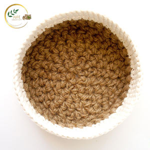 Cesta de Almacenamiento Tejida a Mano con Asas Resistentes – Cesta de Yute Sostenible para Organizar Ropa, Juguetes y Artículos del Hogar - Product Image 2