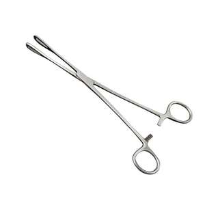 Pinces à éponges Rampley 24,5 cm, manuelles, non traumatiques, à dents, en acier inoxydable, modèle GS-DF-0010, pour chirurgie générale - Product Image 6
