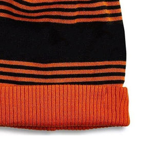 Bonnet rayé unisexe en tricot à revers, doux et extensible, pour l'extérieur et les températures froides, vente en gros, fournisseur de bonnets chauds - Product Image 4