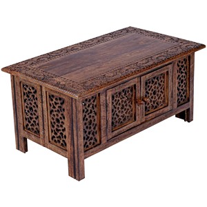 Handcrafted Mango Wood <b>Console</b> <b>Table</b> with Geometric Inlay - Wholesale Furniture India - Product Image 4