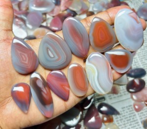 Cabujón de Ágata Natural de Botsuana Grado AAA, Piedra Suelta Mixta Hecha a Mano para Joyería, ASHU GEMS 20mm-50mm - Product Image 2