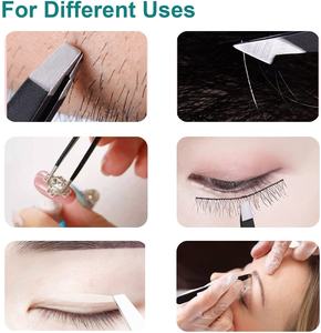 ความหนา 1.5 มม. คุณภาพสูงชุดแหนบคิ้วพร้อมแหนบคิ้วเอียงเบาแหนบคิ้วสแตนเลสแหนบคิ้ว - Product Image 5