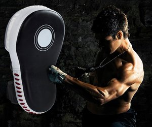 Guantes de Boxeo Personalizados con Logotipos, Almohadillas de Entrenamiento de Artes Marciales de Cuero Rojo, Hechas a Medida, de Alta Calidad y Protección - Product Image 4