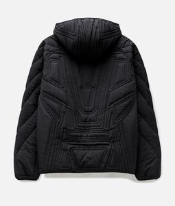 Custom Pattern Stitching New Design High Quality <b>Light</b> Weight Black Hooded Quilted <b>Waterproof</b> Puffer <b>Jacket</b> Men - Product Image 3