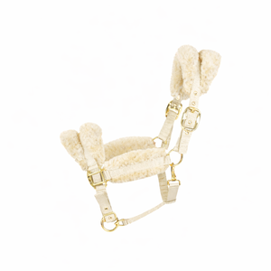 Harnais pour chevaux personnalisé en polaire rembourré, réglable, recouvert de fourrure, pour l'entraînement équestre - Product Image 3