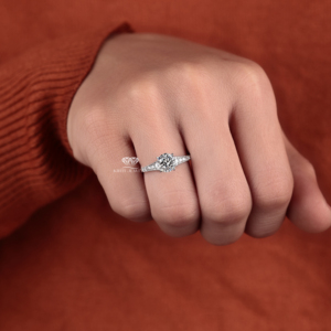 Anillo de Compromiso con Diamante Cultivado en Laboratorio, Oro de 14K, Solitario con Acento, 1.60 Ct, Estilo Vintage, Joyería Nupcial, Regalos de Aniversario - Product Image 5