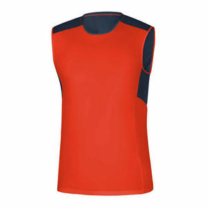 Custom Sublimated Men's Contrast Panel Sport Tank <b>Top</b> Breathable <b>Mesh</b> Basketball Jersey Vest - Product Image 1