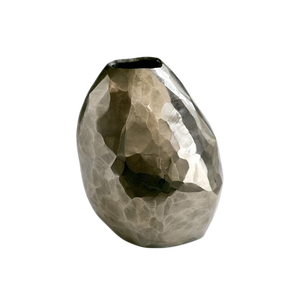Jarrón de suelo moderno hecho a mano de latón con acabado dorado martillado, jarrón decorativo de metal para mesa, florero para bodas y fiestas. - Product Image 6