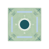SUPER GAME Tapis de Mahjong Américain de Luxe, Motif Corail Côtier Vintage, Étoile de Mer Nautique, Imprimé Floral Moderne Style Chinois Traditionnel