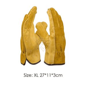 Custom Cowhide Leather Work <b>Gloves</b> Heavy Duty Safety <b>Gloves</b> Durable Industrial Construction Welding Farm Gardening <b>Gloves</b> - Product Image 1