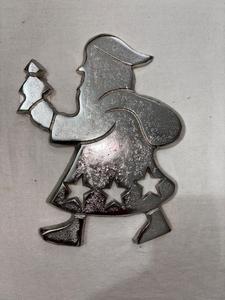 Adorno Colgante de Resina de Santa Claus Plateado, Decoración Navideña para Árbol, Artículos de Fiesta, Venta al por Mayor - Product Image 4