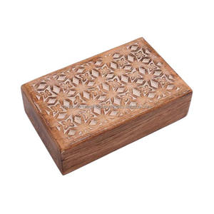 Latest Floral Carving Wooden Jewelry Organizer Whitewash Finish With Space for Necklaces <b>Bangles</b> & Earrings at Affordable Rates - Product Image 1
