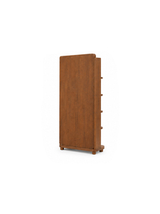 Armoire miroir autoportante en bois moderne avec 4 étagères, design minimaliste pour chambre à coucher, meuble de rangement pour la maison - Product Image 6