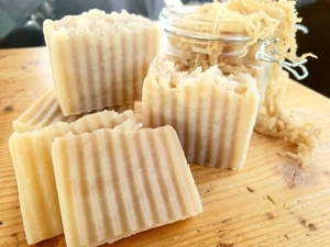 Natural Sea Moss Handmade Bar <b>Soap</b> Solid 100g for Daily Cleansing - Product Image 5