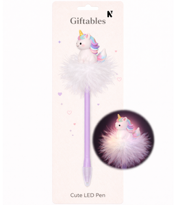 ปากกาเจลเรืองแสงสีฟ้า/ดำ 0.7 มม. ลายยูนิคอร์นสัตว์วิเศษนิชเชอร์ยอดนิยม ของขวัญสุดฮิตสำหรับงานปาร์ตี้และสำนักงาน - Product Image 2