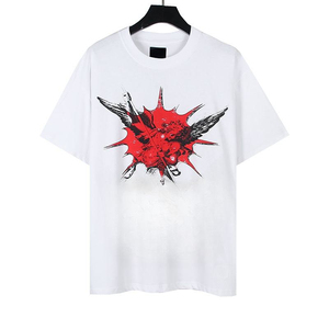 เสื้อยืดพิมพ์ลายแขนสั้นทรงโอเวอร์ไซส์สำหรับฤดูร้อนปี 2026 ผ้าฝ้าย 100% ดีไซน์เรียบง่าย สไตล์สตรีทแวร์ แห้งเร็วและเป็นมิตรกับสิ่งแวดล้อม - Product Image 2