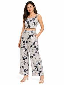 Bulk Supply Botanical Embroidered Cotton Textile Featuring <b>Navy</b> Ribbon Taped Blossoms and Dark Winding Stems for Fashion - Product Image 6