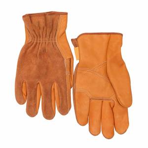 Gants de conducteur en cuir de vachette renforcé et cuir pleine fleur de haute qualité, gants de sécurité industriels robustes antidérapants, logo personnalisé - Product Image 4