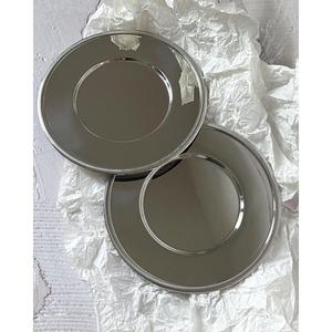 Platos y bandejas metálicas de alta calidad para restaurantes, eventos, decoración de mesas, platos plateados, tamaño personalizado disponible. - Product Image 1