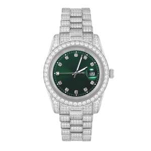 Modern Full Real Diamond Hip Hop Iced Out Automatic Jewelry <b>Watches</b> Gold Luxury Brand <b>Men</b> Mechanical VVS Moissanite <b>Watch</b> - Product Image 1