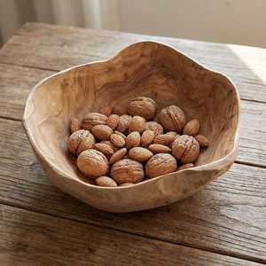 Bols à pâte en bois rustiques en gros pour mariage, bougies, artisanat, décoration de maison, ferme, fruits - Product Image 4