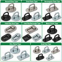Bonding Fastener with Loop Perforated Base Adhesive Mount D Ring Attachment Loop for Composite Panel Custom OEM