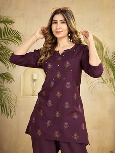 Conjunto de Lujo de Viscosa y Rayón con Bordado para Mujer |   Conjunto de Ropa a la Moda |   Exportación Global de Ropa - Product Image 3
