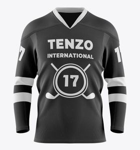 Camiseta de fútbol de sublimación personalizada con servicio OEM 2025 con tela que absorbe la humedad, camiseta de hockey personalizable para entrenamiento - Product Image 1