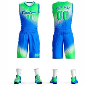 Tenues de basketball durables pour l'entraînement quotidien, ensemble respirant de maillot et short de sport - Product Image 1