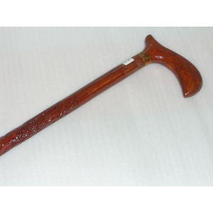 Bastón de Caminar de Primera Calidad, Resistente a la Oxidación, para Uso Diario, con Incrustaciones de Latón, de Madera, por AYAANS CREATION - Product Image 1