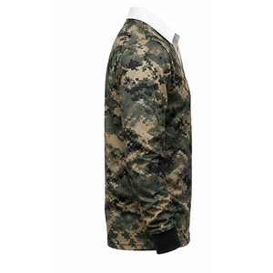 เสื้อรักบี้แขนยาว OEM สำหรับเสื้อเชิ้ตปักลายลำลอง ระบายอากาศได้ดี มีกระเป๋า ออกแบบได้ตามสั่ง ผู้ผลิตเสื้อทีมแบบกำหนดเอง - Product Image 3