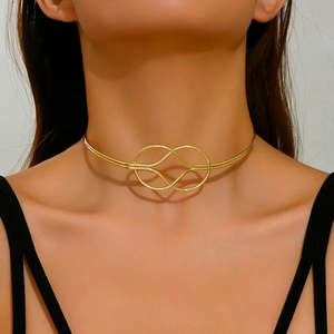 สร้อยโช้คเกอร์ประดับทองป้องกันการเสื่อมเสีย - Product Image 2