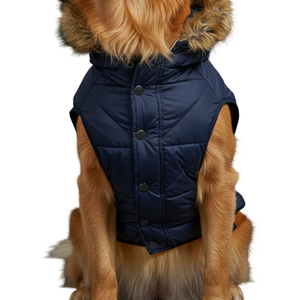 Abrigos de Invierno para Perros, Acolchados, Transpirables, de Estilo Premium, Resistentes al Viento, con Capucha y Diseño Sólido, MOQ Bajo para Pedidos al por Mayor - Product Image 1