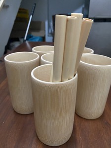 Gobelet à café réutilisable en bambou naturel, écologique, 400 ml, lisse et poli, vente en gros d'usine au Vietnam - Product Image 3