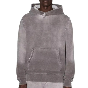 Etiquetas de Marca Propia, Ropa de Estilo Urbano, Impresión Gráfica Personalizada, Sudadera Unisex Extra Grande de Felpa Gruesa 100% Algodón, Efecto Desteñido al Sol - Product Image 1