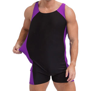 Traje de Entrenamiento MMA de Una Pieza con Estampado por Sublimación Personalizado de Larga Duración, Corte Atlético Transpirable, Singlet de Lucha Unisex Liso - Product Image 5