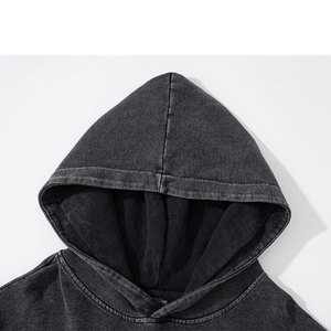 Sudadera con Capucha Negra para Hombre con Estampado de Mariposas, Estilo Casual Oversize para Otoño, Diseño Sublimado con Logotipo en la Espalda - Product Image 3