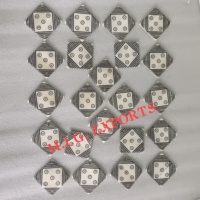 Ensemble de cartes de tissage rustiques écologiques faites à la main en os de buffle pour métier à cartes et artisanat textile, forme carrée polie M.I.G. EXPORTATIONS