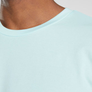 เสื้อยืดทรงบ็อกซี่ผู้ชายสีพื้นสำหรับใส่กลางแจ้ง ระบายอากาศได้ดี ดีไซน์ยอดเยี่ยม มีสินค้าใหม่ในสต็อก - Product Image 3