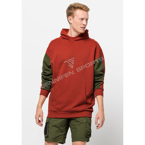 เสื้อฮู้ดดี้ผู้ชายคุณภาพสูง แบบ unisex สำหรับฤดูหนาว สีทูโทน สไตล์สตรีทแวร์ ผ้าฝ้าย 100% ระบายอากาศได้ดี แห้งเร็ว ปรับแต่งได้ สีพื้น - Product Image 2