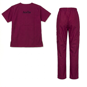 Unisex Premium Woven Jersey Needle-Detectable Matte <b>Scrub</b> <b>Sets</b> for Hospital Use - Product Image 6