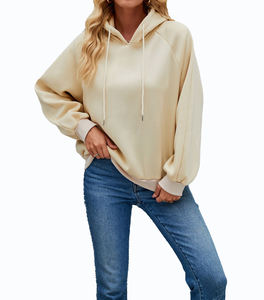 Sweat-shirt à capuche surdimensionné pour femme, coupe ample, en polaire douce, chaud, à manches longues, décontracté, mode streetwear - Product Image 3
