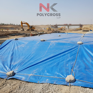 Bâche de protection tout temps pour travaux civils, bâche extra épaisse imperméable et stabilisée aux UV pour travaux routiers en Inde - Product Image 3