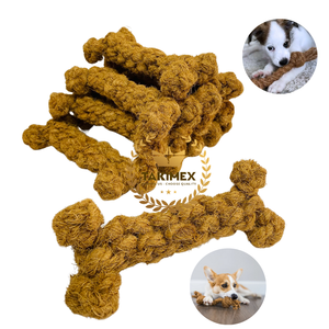 Coco fiber rope bone shape chew toy 100% Natural for Muscle Training Dog Chew <b>Stick</b> Cheap price fast delivery - Product Image 3