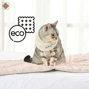 Écharpe en coton pour chien bandana bouton col logo personnalisé avec boutons - Product Image 3