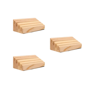 Wooden Business <b>Cards</b> Holder Customizable Acacia Wood Desktop <b>Card</b> Display Stand Wooden Number <b>Card</b> Display Stand - Product Image 5
