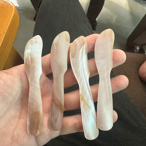 ชุดช้อนหอยมุกสำหรับร้านอาหารมืออาชีพช้อนเปลือกหอยธรรมชาติสำหรับอาหารเรียกน้ำย่อยระดับไฮเอนด์ - Product Image 3